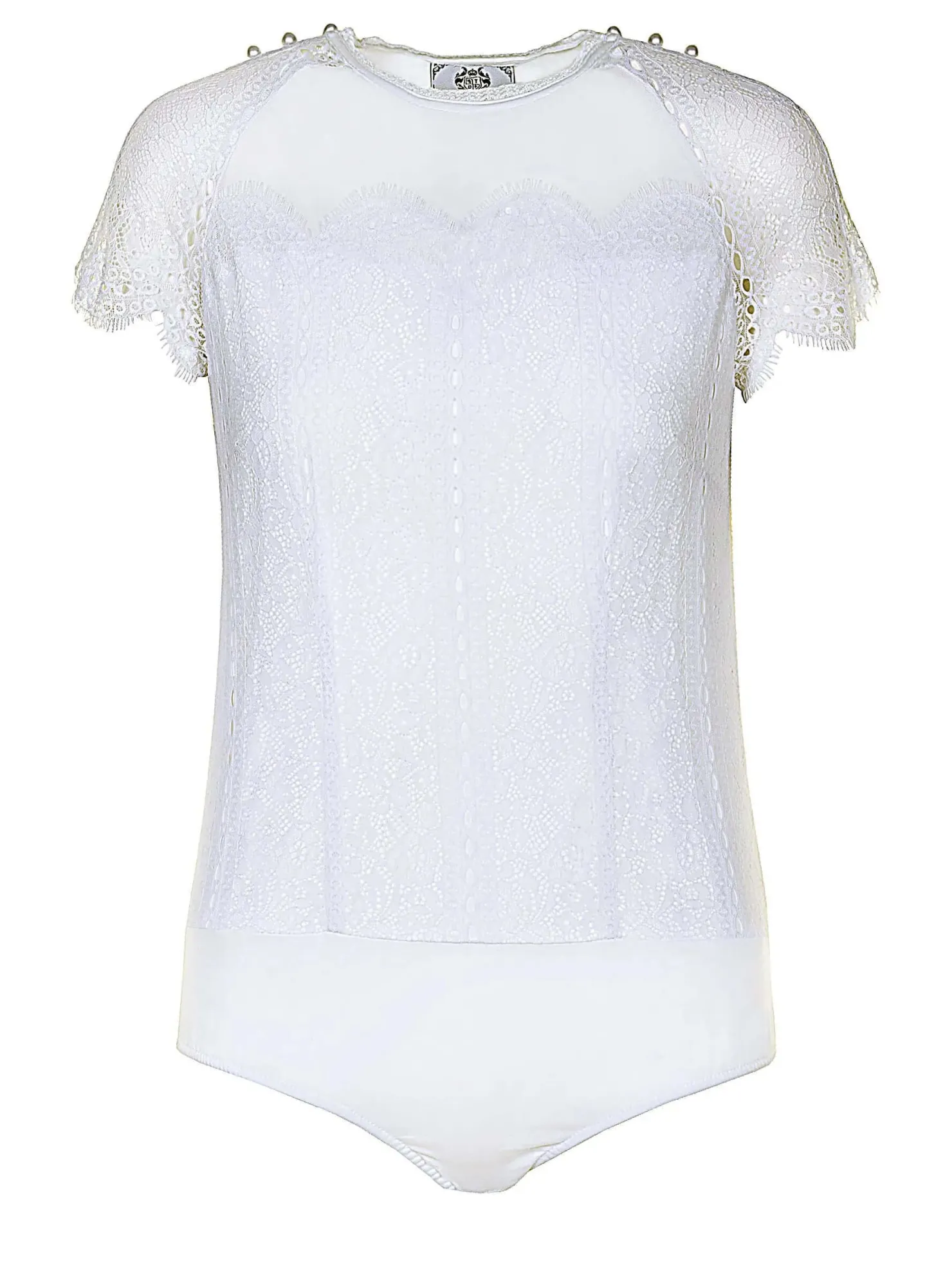 Zillertaler Trachtenwelt Bodys-Damen Body, Weiß