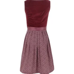 Zillertaler Trachtenwelt Dirndl-Damen Dirndl "Loredana", Bordeaux Rot