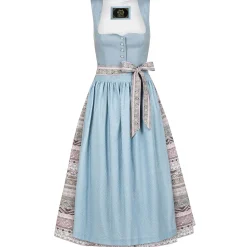 Zillertaler Trachtenwelt Dirndl-Damen Dirndl "Margit", Hell Blau