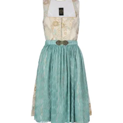 Zillertaler Trachtenwelt Dirndl-Damen Dirndl "Pia", Creme Türkis Gold