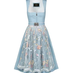 Zillertaler Trachtenwelt Dirndl-Damen Dirndl "Sabine", Hell Blau