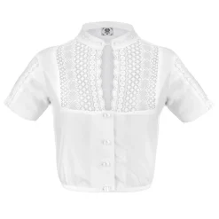 Zillertaler Trachtenwelt Dirndlblusen-Damen Dirndlbluse "Carmen", Weiß