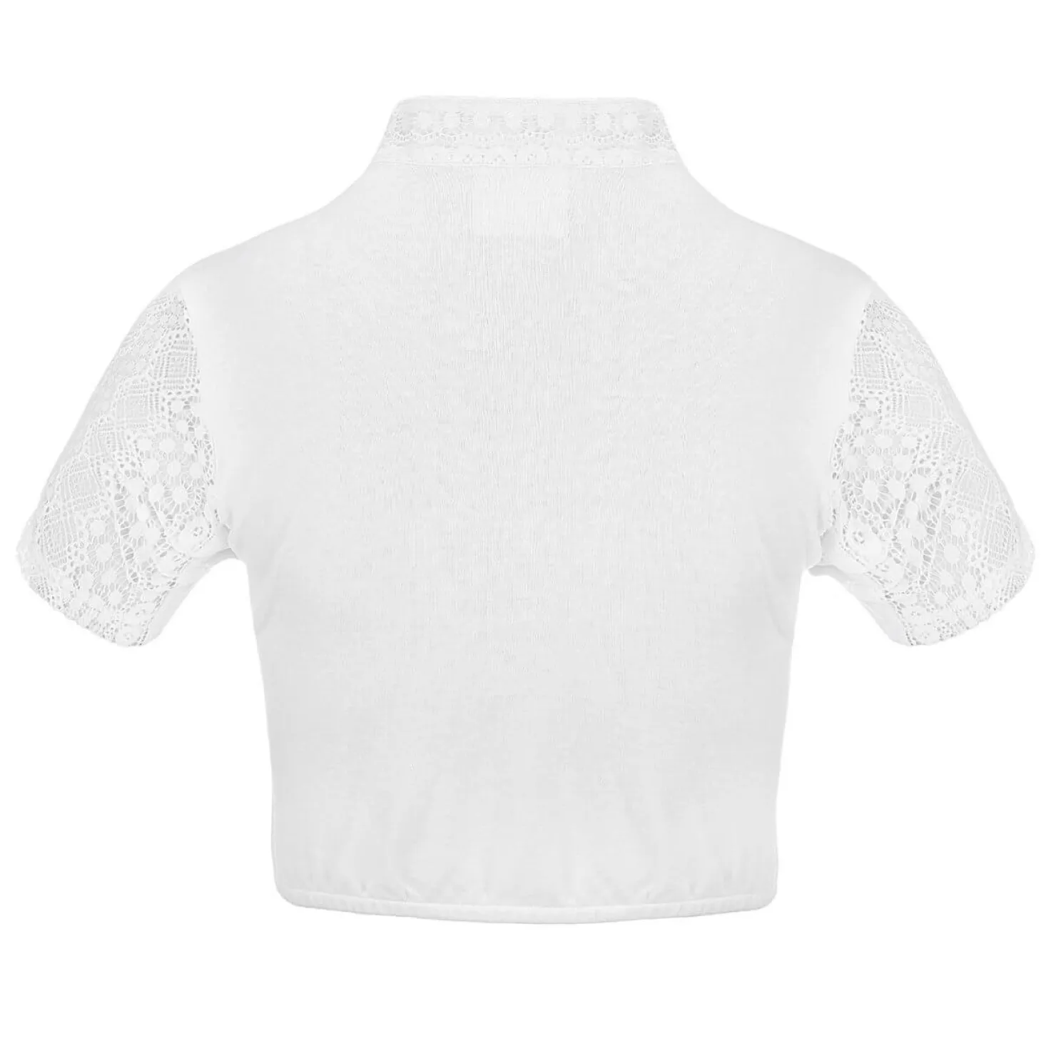 Zillertaler Trachtenwelt Dirndlblusen-Damen Dirndlbluse "Carmen", Weiß