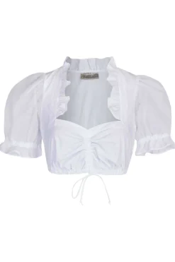 Zillertaler Trachtenwelt Dirndlblusen-Damen Dirndlbluse "Evi", Weiß