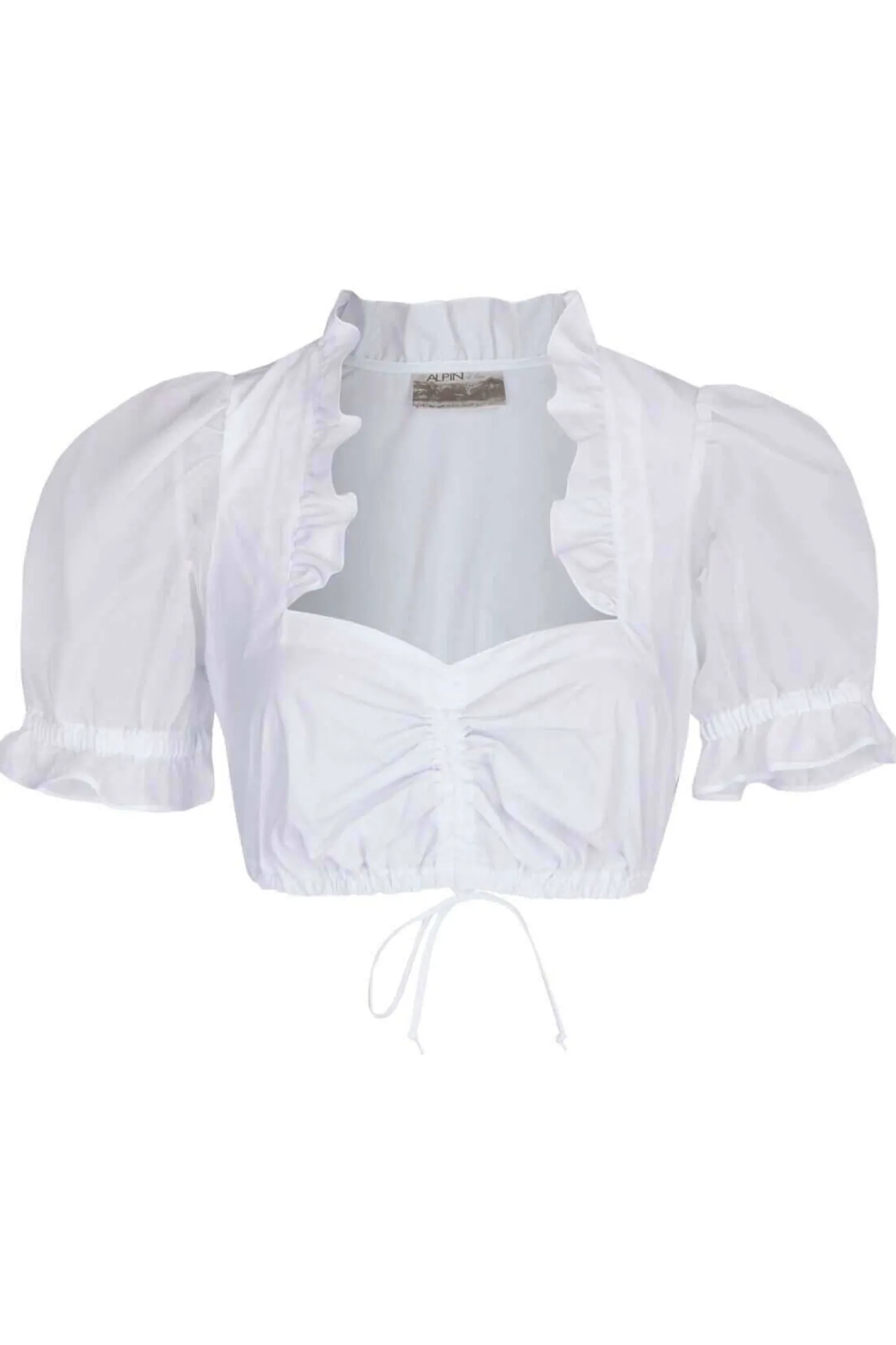 Zillertaler Trachtenwelt Dirndlblusen-Damen Dirndlbluse "Evi", Weiß