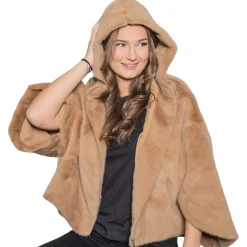 Zillertaler Trachtenwelt Jacken-Damen Kuscheljacke "Penelope", Mokka Braun