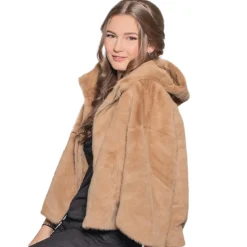 Zillertaler Trachtenwelt Jacken-Damen Kuscheljacke "Penelope", Mokka Braun