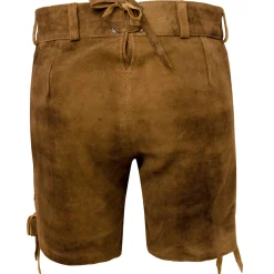 Zillertaler Trachtenwelt Lederhosen-Damen Lederhose "Babsi", Goat-Antik Suede Braun