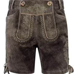 Zillertaler Trachtenwelt Lederhosen-Damen Lederhose "Babsi", Grau