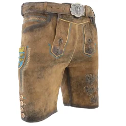 Zillertaler Trachtenwelt Lederhosen-Damen Lederhose "Niederösterreich" Braun