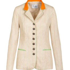 Zillertaler Trachtenwelt Jacken-Damen Leinenblazer "Ronja", Sand Beige