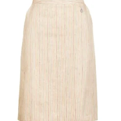 Zillertaler Trachtenwelt Mieder & Röcke-Damen Leinenrock "Karin", Sand Beige