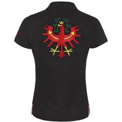 Zillertaler Trachtenwelt Polos-Damen Polo "Tirol", Schwarz