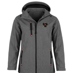 Zillertaler Trachtenwelt Jacken-Damen Softshelljacke "Österreich", Grau
