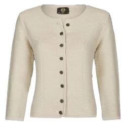 Zillertaler Trachtenwelt Jacken-Damen Strickjacke "Achensee", Creme Beige