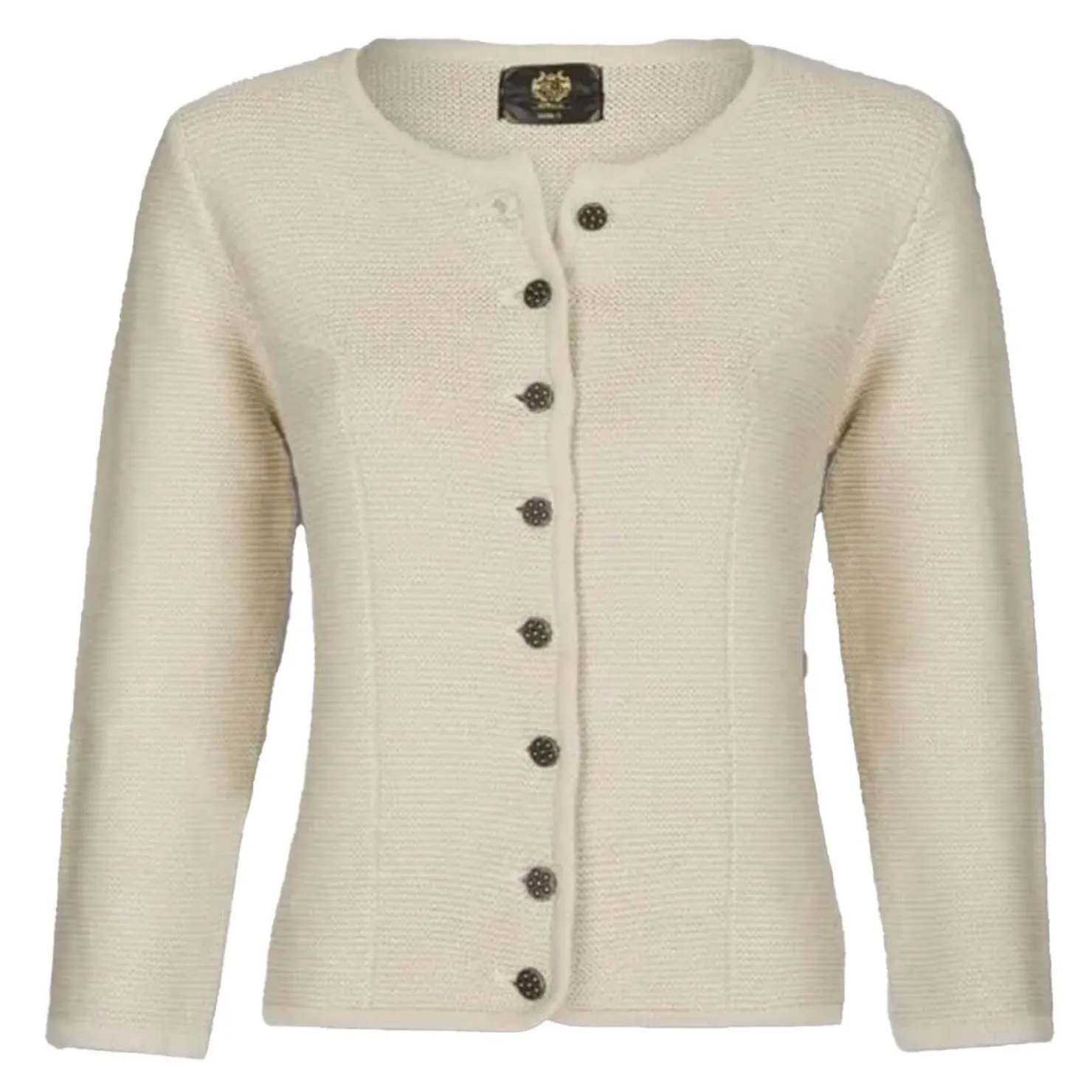 Zillertaler Trachtenwelt Jacken-Damen Strickjacke "Achensee", Creme Beige