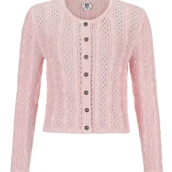 Zillertaler Trachtenwelt Jacken-Damen Strickjacke "Elisabeth", Rosa