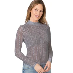 Zillertaler Trachtenwelt Shirts-Damen Trachten Shirt "Nikita", Anthrazit Grau