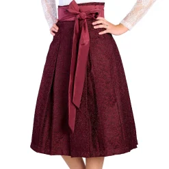 Zillertaler Trachtenwelt Mieder & Röcke-Damen Trachtenrock "Tanja", Rot