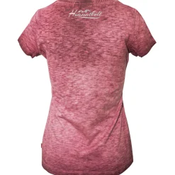 Zillertaler Trachtenwelt Shirts-Damen T-Shirt "Austrian Girl", Rot