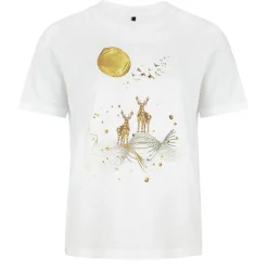 Zillertaler Trachtenwelt Shirts-Damen T-Shirt "Ginger Hirsch", Weiß