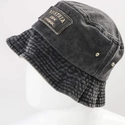 Zillertaler Trachtenwelt Accessoires-Fischermütze “Austria”, Anthrazit- Beige