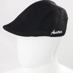 Zillertaler Trachtenwelt Accessoires-Golfermütze "Austria", , liniert Schwarz