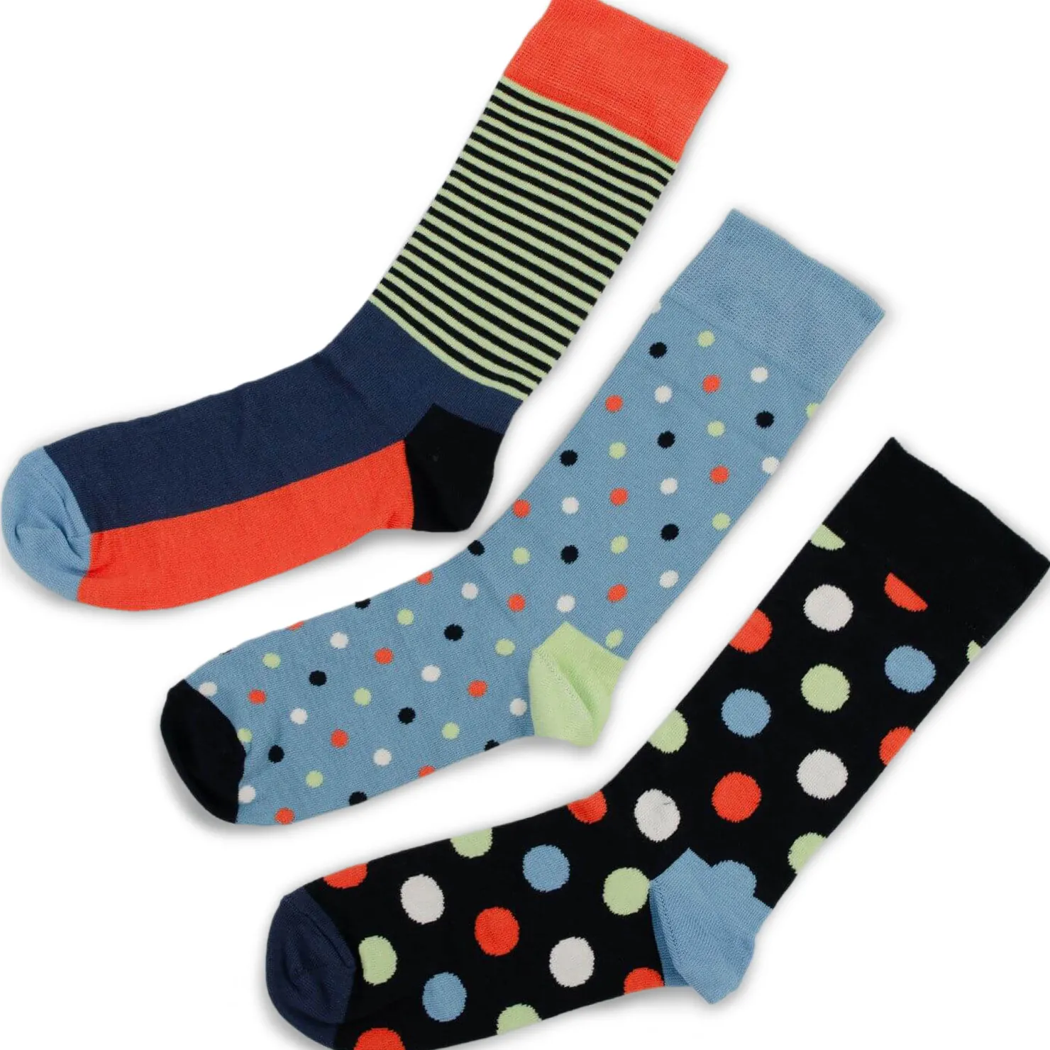 Zillertaler Trachtenwelt Socken|Schuhe & Socken-Happy Socks 3er, Punkte Blau