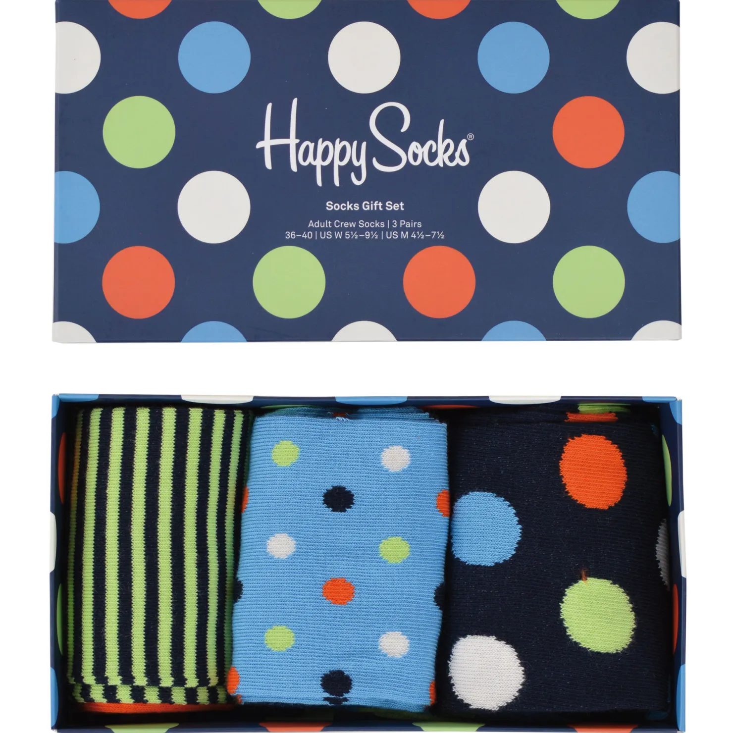 Zillertaler Trachtenwelt Socken|Schuhe & Socken-Happy Socks 3er, Punkte Blau