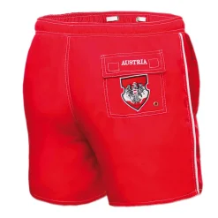 Zillertaler Trachtenwelt Badehosen-Herren Badehose "Austria", Rot