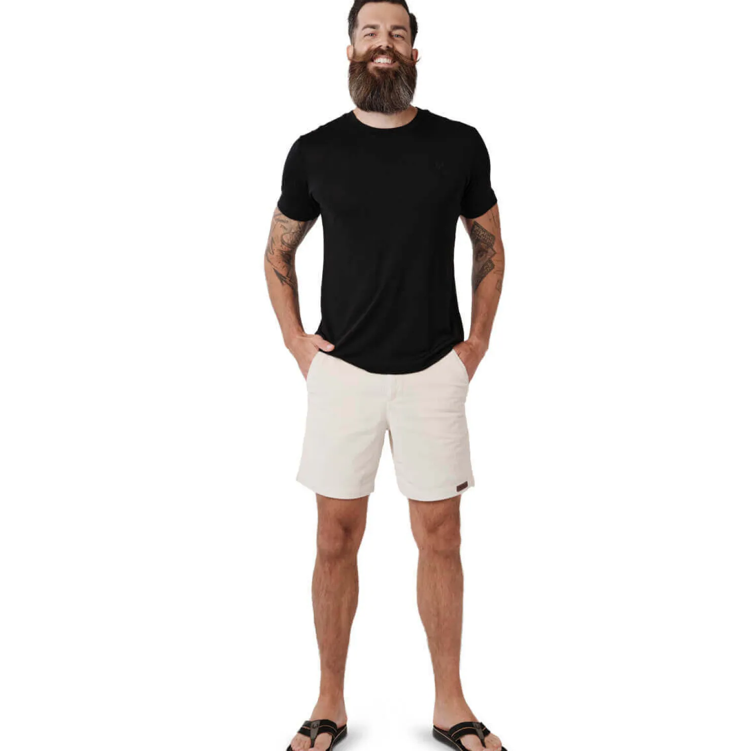 Zillertaler Trachtenwelt Freizeithosen-Herren Cord Shorts "Sommer", Creme Weiß