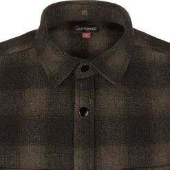 Zillertaler Trachtenwelt Hemden-Herren Flanellhemd "Karo", Braun