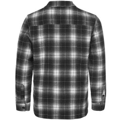 Zillertaler Trachtenwelt Jacken-Herren Flanelljacke "Fleece", -Weiß Schwarz