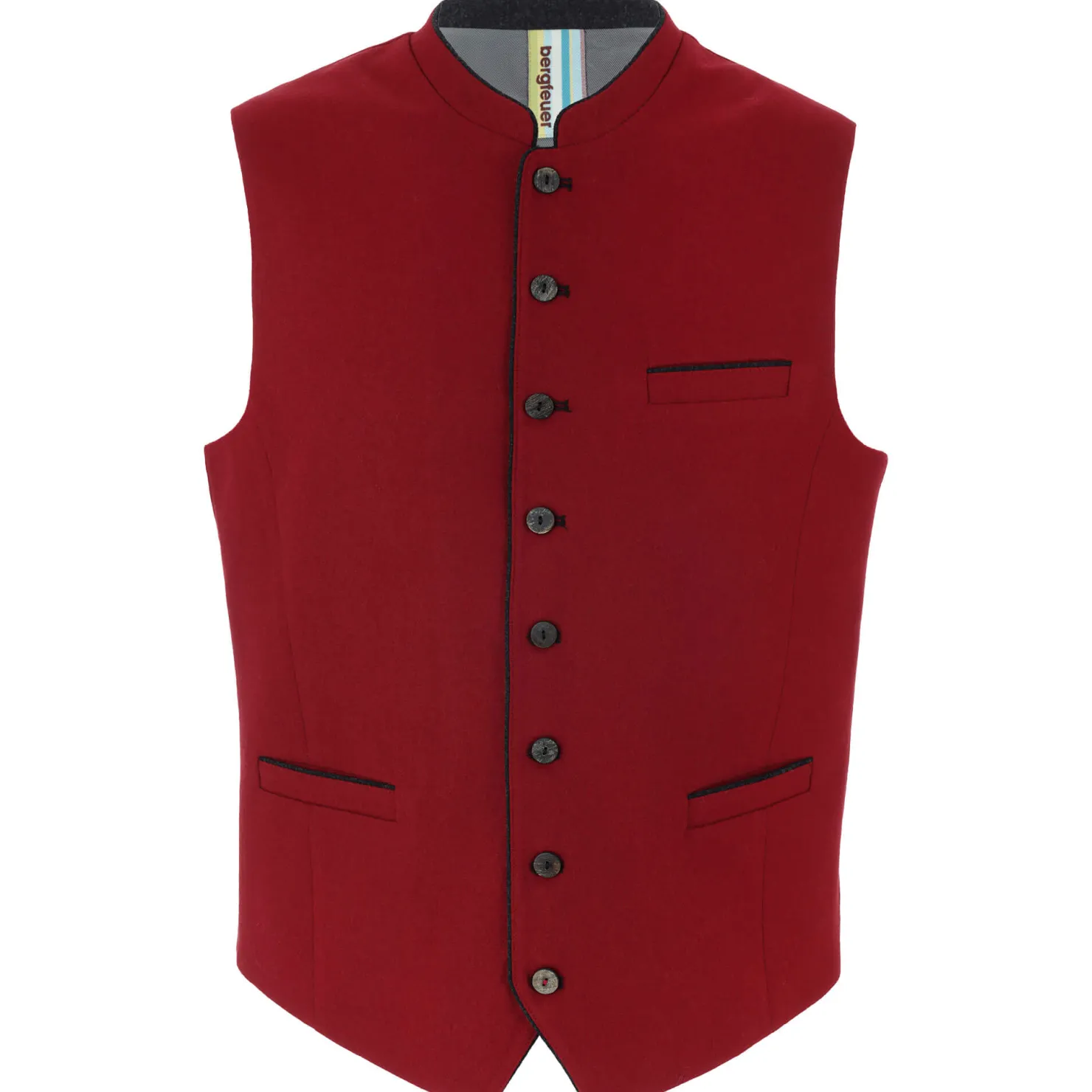 Zillertaler Trachtenwelt Gilets-Herren Gilet "Eros", Rot