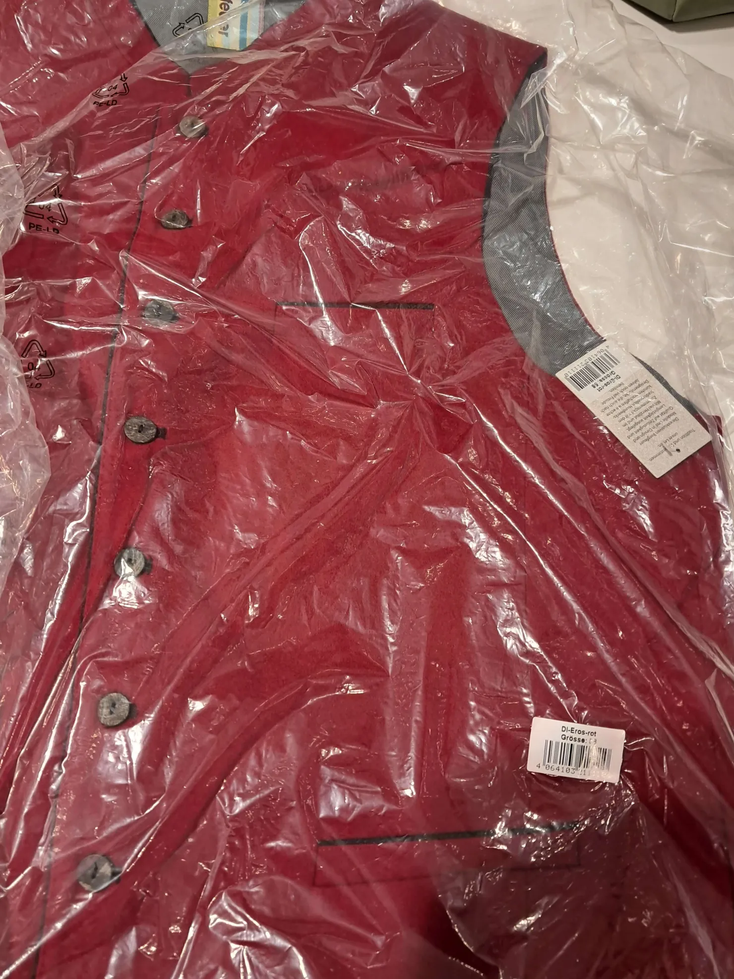 Zillertaler Trachtenwelt Gilets-Herren Gilet "Eros", Rot