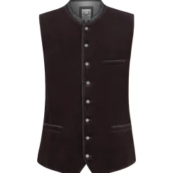 Zillertaler Trachtenwelt Gilets-Herren Gilet "Lorenzo", Anthrazit Grau
