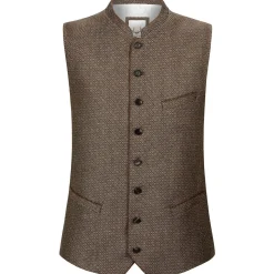 Zillertaler Trachtenwelt Gilets-Herren Gilet "Ottavio", Braun