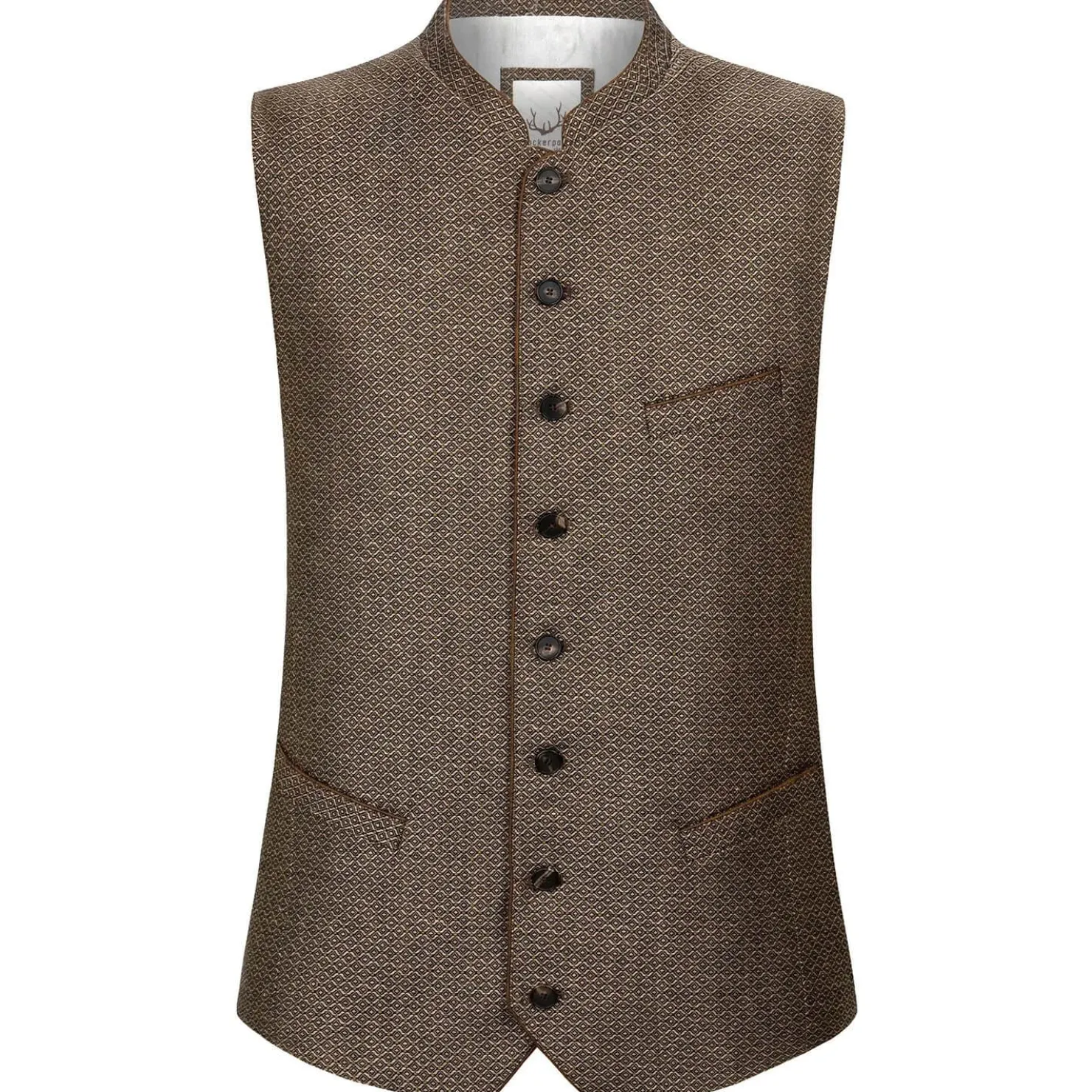 Zillertaler Trachtenwelt Gilets-Herren Gilet "Ottavio", Braun