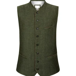 Zillertaler Trachtenwelt Gilets-Herren Gilet "Ottavio", Moos Grün