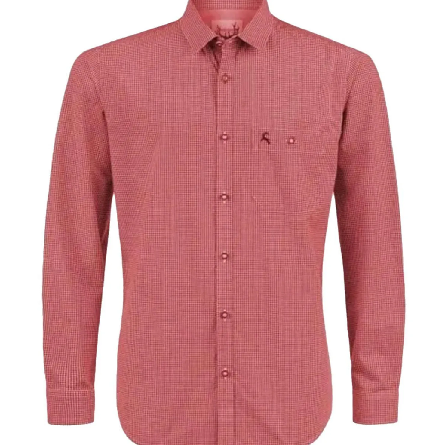 Zillertaler Trachtenwelt Hemden-Herren Hemd "Arco", Rot