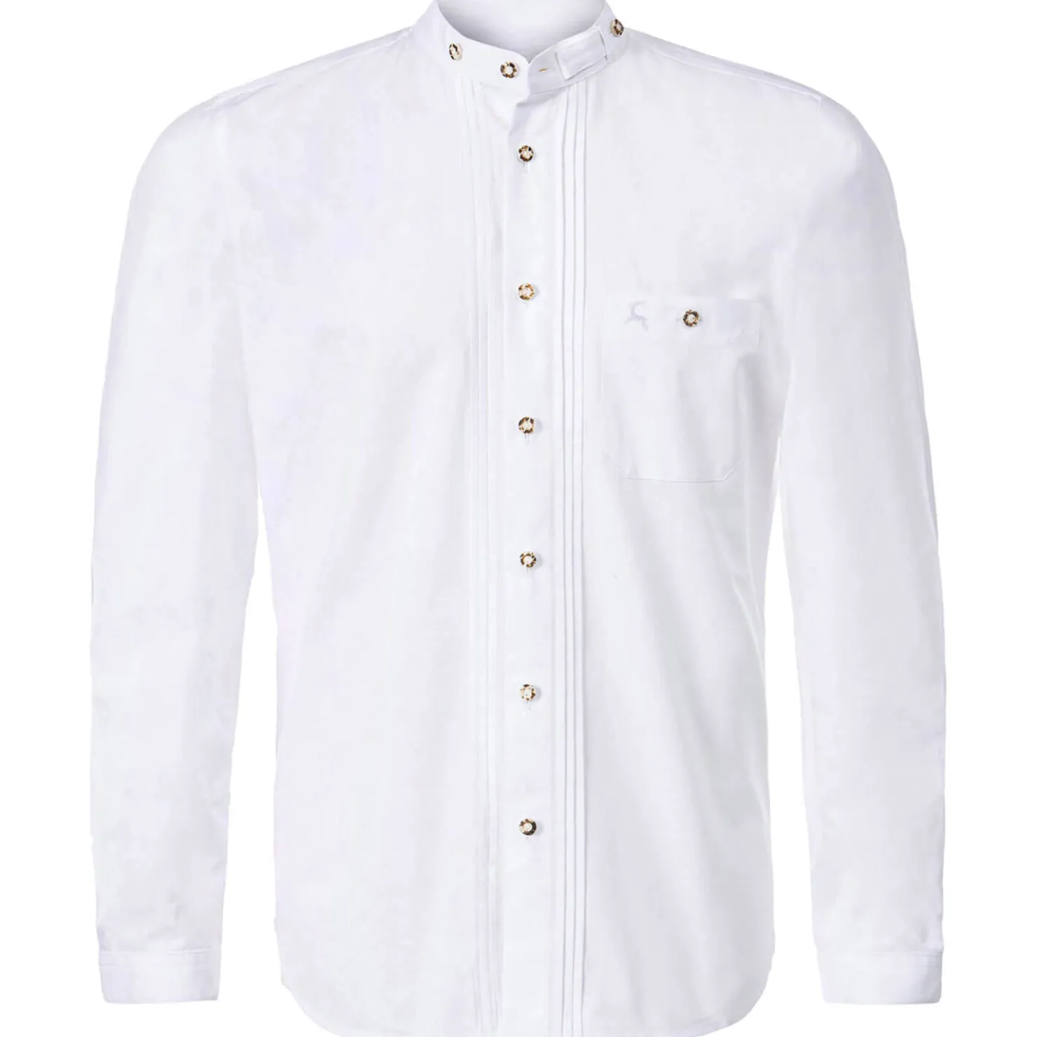 Zillertaler Trachtenwelt Hemden-Herren Hemd "Kilian", Weiß