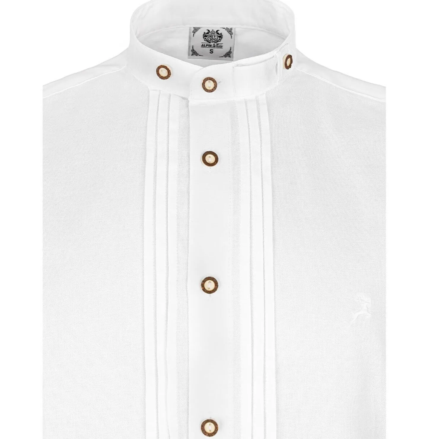 Zillertaler Trachtenwelt Hemden-Herren Hemd "Oxford", Weiß