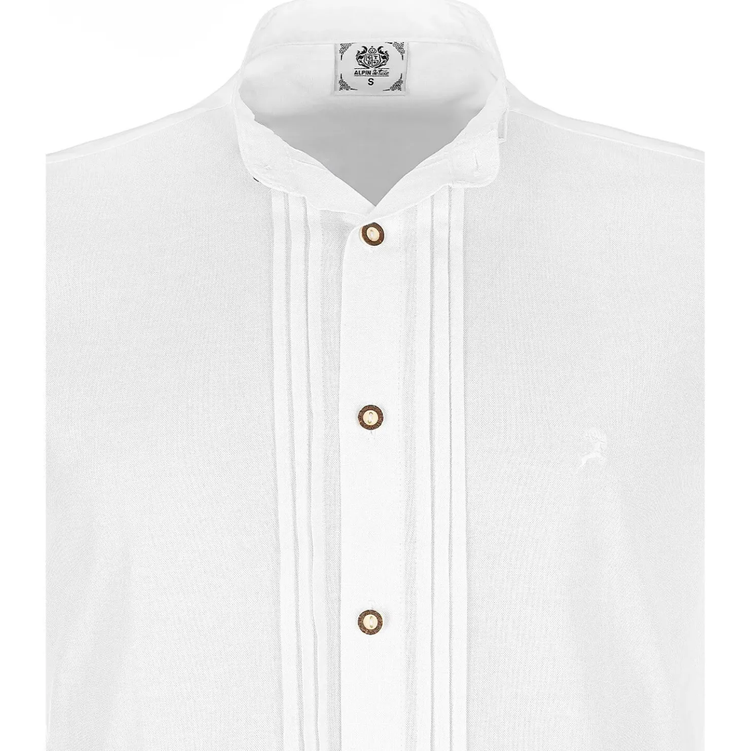 Zillertaler Trachtenwelt Hemden-Herren Hemd "Oxford", Weiß