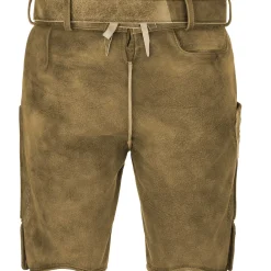 Zillertaler Trachtenwelt Lederhosen-Herren Hirschlederhose "Hochfelln", Honig Antik Braun