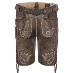 Zillertaler Trachtenwelt Lederhosen-Herren Lederhose "Claus", Braun