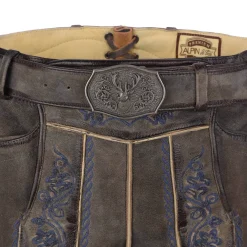 Zillertaler Trachtenwelt Lederhosen-Herren Lederhose "Finn", Braun