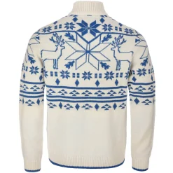 Zillertaler Trachtenwelt Pullover & Hoodies-Herren Norweger "Oslo", /Blau Weiß