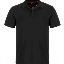 Zillertaler Trachtenwelt Polos-Herren Poloshirt "Österreich", Schwarz