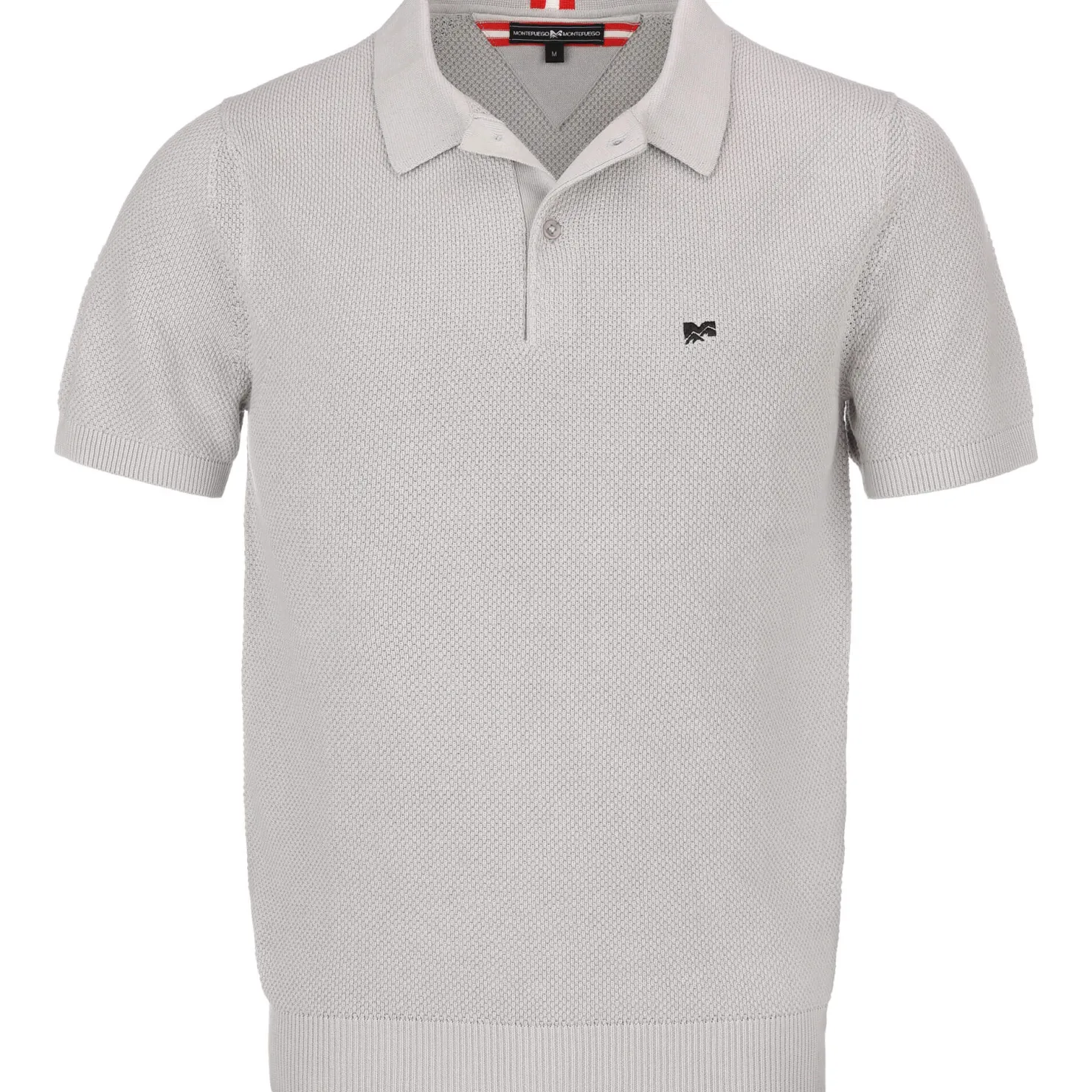 Zillertaler Trachtenwelt Polos-Herren Poloshirt Strick "Tommy" Grau