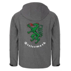 Zillertaler Trachtenwelt Jacken-Herren Softshelljacke “Steiermark”, Grau